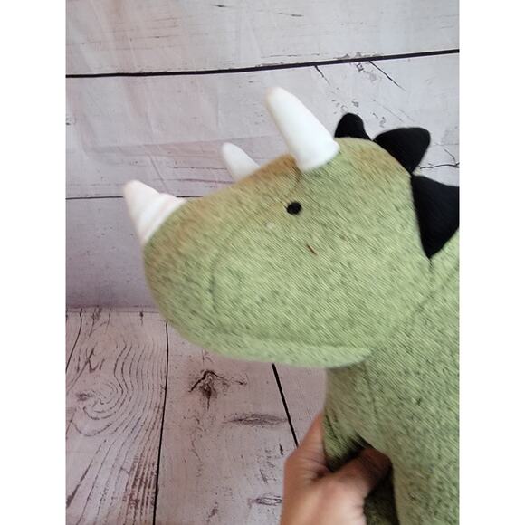 Pillowfort Target Green Dinosaur Dino Plush Stuffed Animal Pillow Knit Toy 21in - Picture 4 of 7